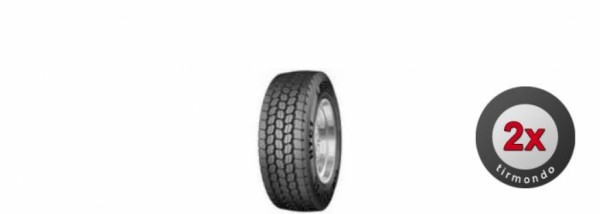 2x 385/65R22.5 (15R22.5) CONTINENTAL HTC-1 160