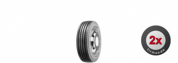 2x 205/75R17.5 DUNLOP SP344 124M