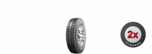 2x 315/80R22.5 DUNLOP SP482