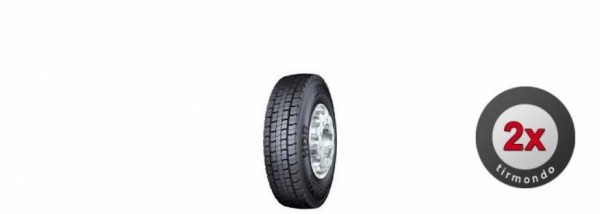 2x 255/70R22.5 CONTINENTAL HDR 140